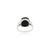 Black Vintage Black Star & Zircon Ring in White Gold Setting, Size 7.5 For Sale - Image 8 of 13