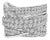 .925 Sterling Silver 2.00 Cttw Round-Cut Diamond Overlapping Bypass Band Ring (I-J Color, I2-I3 Clarity) - Ring - Size 9 For Sale