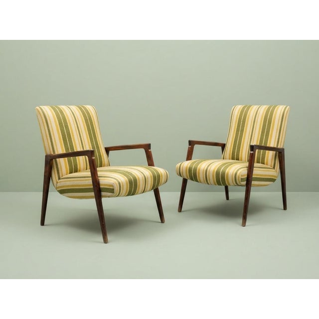 Vintage Armchairs with Armrests, Italy, 1950s, Set of 2 For Sale - Image 11 of 11
