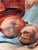 Brown Vintage Kitchen Still Life Acrylic Painting on Canvas For Sale - Image 8 of 13