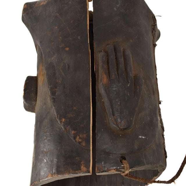 Early 20th Century Kuba Helmet Mask For Sale - Image 9 of 10