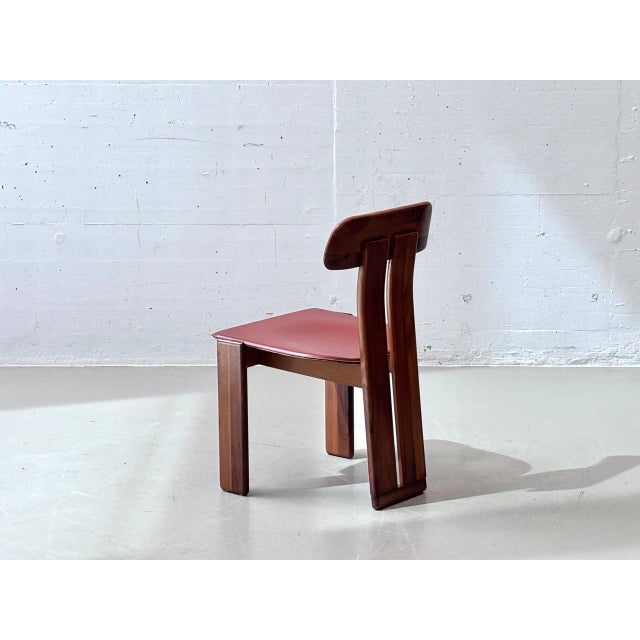 Brown Vintage Sapporo Dining Chairs in Walnut by Mario Marenco for Mobil Girgi, 1970s, Set of 4 For Sale - Image 8 of 16