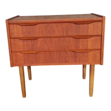 Vintage Nightstand in Teak For Sale