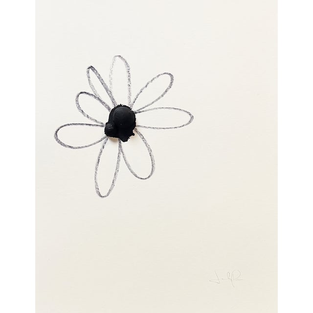 Wood pieces, gesso and ink on paper in white shadow box.