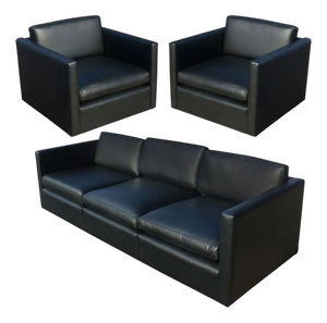 Sofa and Cube Club Chairs by Charles Pfister for Knoll, 1971, Set of 5