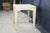 Late 20th Century Hollywood Regency Style Cream Painted Square Bunching Table 22" For Sale - Image 14 of 17