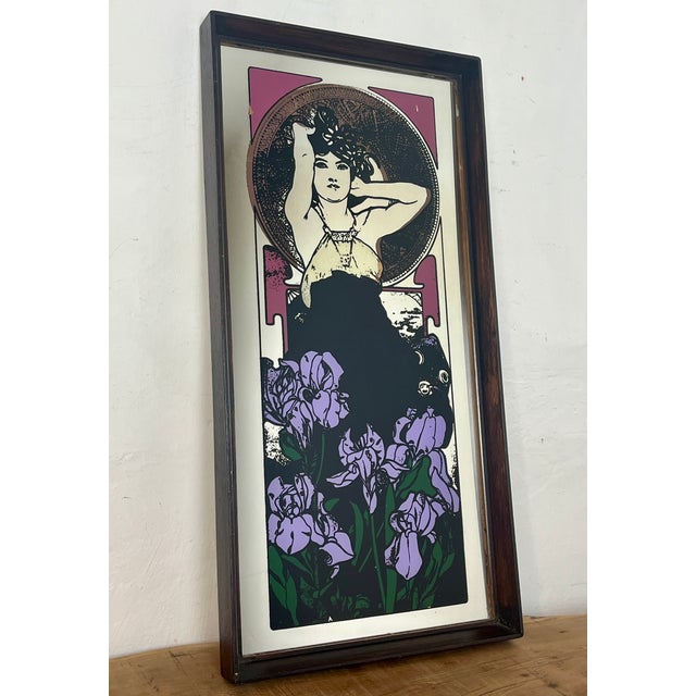 Vintage Art Nouveau Mirror, 1970s For Sale - Image 17 of 18