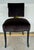 Original retail $1835, stylish Caracole Modern Dark Gray Faux Seal Skin Reserved Seating Dining Chair/Desk Chair, black...