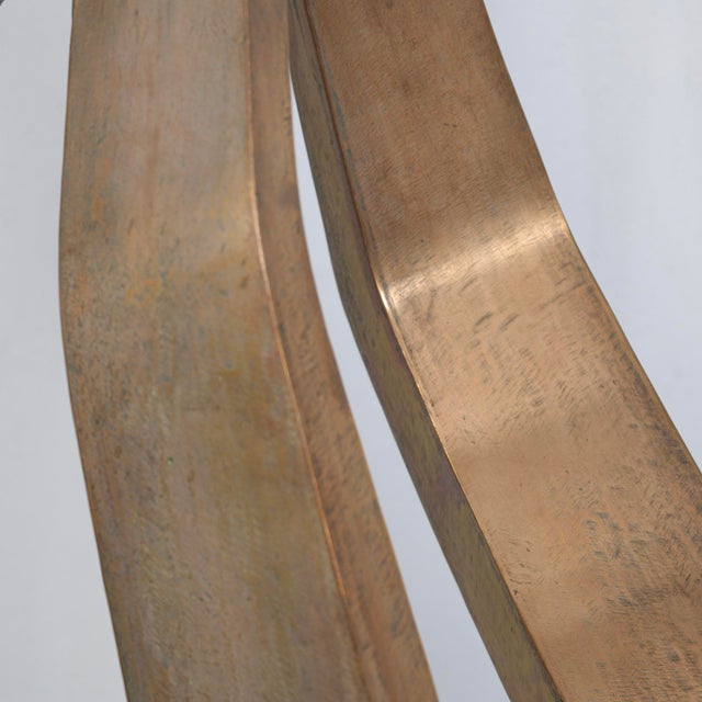 Gold André Van Der Linden, The Chord / Het Akkoord Abstract Sculpture, 2002, Stainless Steel & Bronze For Sale - Image 8 of 11