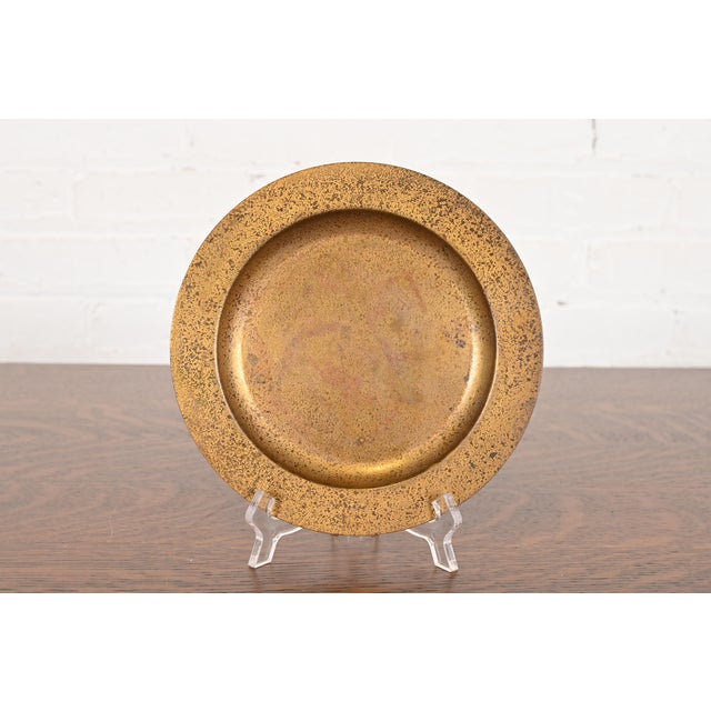 Tiffany Studios New York Bronze Doré Plate For Sale - Image 10 of 10