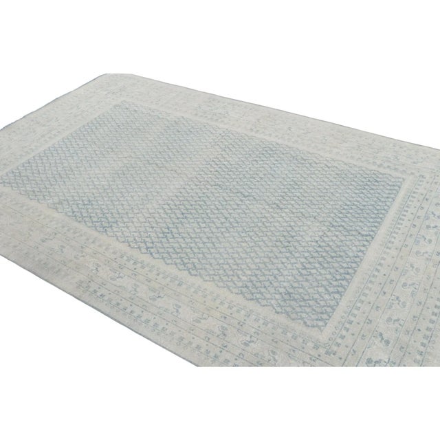 Rug & Kilim Vintage Turkish Rug in Blue With Geometric Paisley Patterns, From Rug & Kilim For Sale - Image 4 of 7