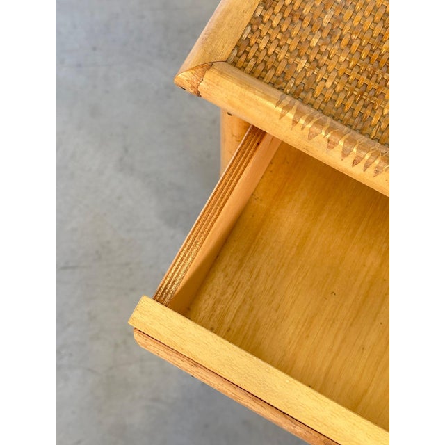 Wicker and Bamboo Chest of Drawers by Dal Vera, 1970s For Sale - Image 6 of 10