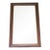 Antique Victorian Walnut Mirror Original Wood Panel Back Gold Liner Foxed Wall For Sale