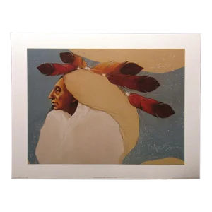 1990s Frank Howell Tewa Summer Offset Lithograph Southwestern Art