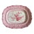 A Very Fine Antique Pink Transferware Decorated Staffordshire Platter "Asiatic Plants" Pattern, Circa 1840's For Sale