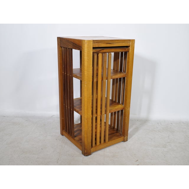 Mid-Century Cherrywood Shelf, 1960s For Sale - Image 11 of 15