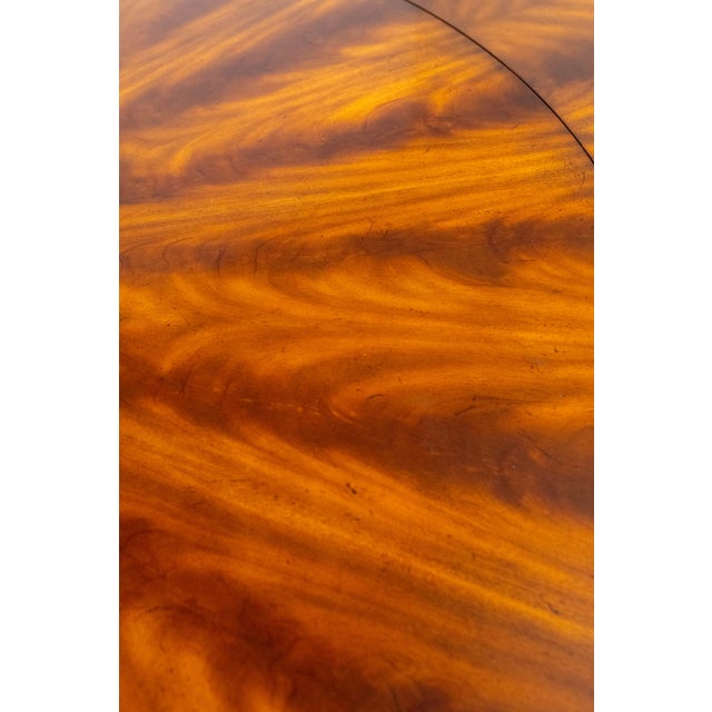 Maitland-Smith Round Dining Room Table With Perimeter Leaves For Sale - Image 9 of 18