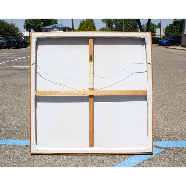 1980 “i Love You” Acrylic on Canvas Airbrush Painting Signed by Artist Steve Redman For Sale In Indianapolis - Image 6 of 7