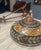 Metal Vintage Rarer Large 20” Quoizel “Inglenook”: Tiffany-Style Inverted Bowl Chandelier For Sale - Image 7 of 9