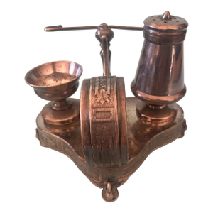 Late 19th Century Exquisite & Unique French Silver Individual Salt, Pepper, Napkin Ring & Menu Holder