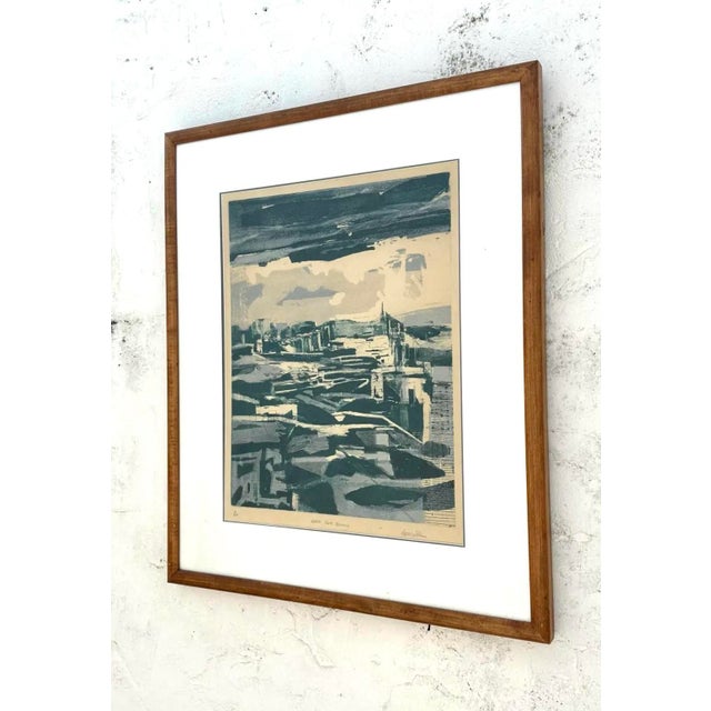 Bring a touch of vintage sophistication and urban flair to your space with this stunning Vintage Abstract Cityscape...