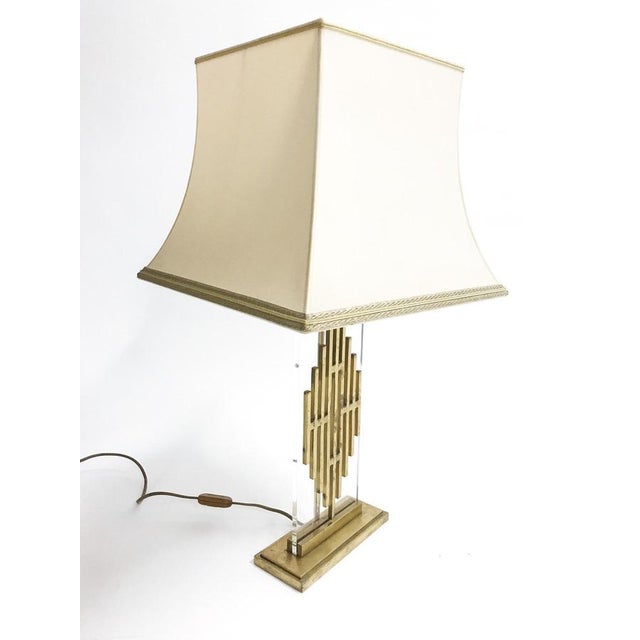 Metal Vintage Bronze Table Lamp, 1960s For Sale - Image 7 of 12