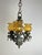 Mid-Century Brutalist Iron and Glass Chandelier, 1960s For Sale - Image 6 of 15