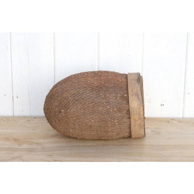 19th Century Asian Woven Basket For Sale In Los Angeles - Image 6 of 9