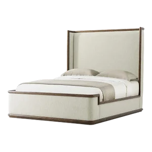 Modern Upholstered Bed - Queen Size