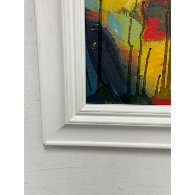 Early 21st Century Abstract Bold Composition Painting, Framed For Sale - Image 5 of 12