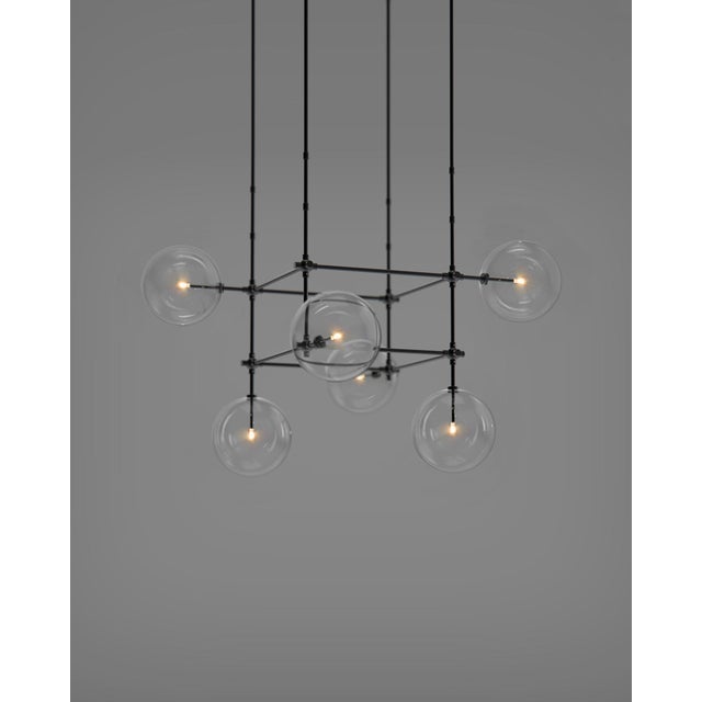 Metal Soap 6 DT Chandelier For Sale - Image 7 of 12
