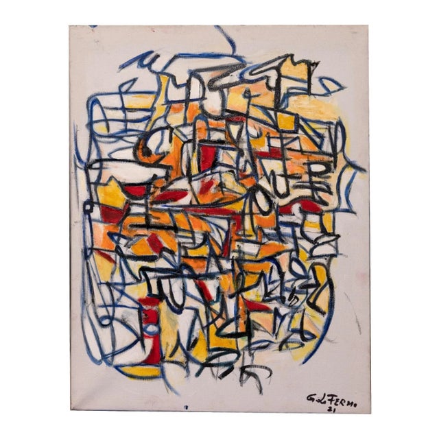 Giorgio Lo Fermo - Abstract Expression - Oil Painting - 2021 For Sale - Image 4 of 4