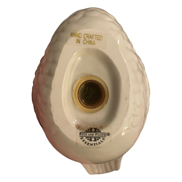 White Vintage Y2k Fitz and Floyd Holiday Swan Christmas Salt and Pepper Shakers For Sale - Image 8 of 12