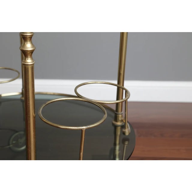 Vintage Brass Serving Trolley, 1970s For Sale - Image 11 of 13