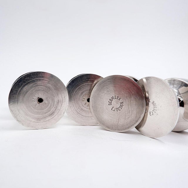 Mid-Century Modern Vintage Candlesticks by Erik Jörgensen, Denmark, 1950s, Set of 4 For Sale - Image 3 of 10