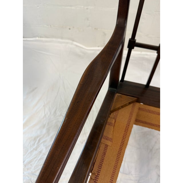 Vintage Chippendale Style Open Arm Lounge Chair Frame For Sale - Image 12 of 12
