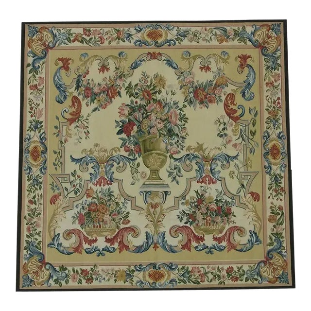 Vintage Floral Tapestry For Sale