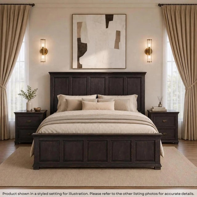 Dimensions: 81" W x 77" D x 66" H This bedis handcrafted by artisans using basic hand tools. Due to the nature of this...