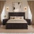 Dimensions: 81" W x 77" D x 66" H This bedis handcrafted by artisans using basic hand tools. Due to the nature of this...
