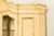 Wood Karges Style French Regency Louis XVI Cream Lacquered and Gold Gilt Breakfront Bookcase Cabinet, Circa 1960s For Sale - Image 7 of 14