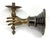 1930s French Art Deco Painted Brass Hand Sconce For Sale - Image 16 of 18