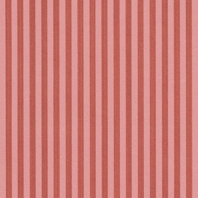 Sample - Schumacher Edwin Stripe Narrow Wallcovering In Sun Kiss For Sale
