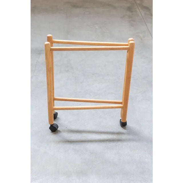 Foldable Food Trolley by Jens Quistgaard, Denmark, 1960s For Sale - Image 4 of 12