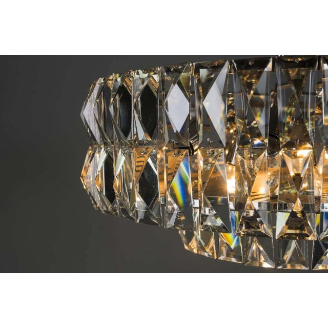 Metal Chandelier from Bakalowits, Vienna, 1950s For Sale - Image 7 of 18