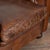 Set of Three Vintage Brown Leather Chesterfield Seating Group With Sofa and Pair of Club Chairs For Sale - Image 10 of 18