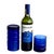 Vintage Anchor Hocking Tartan Cobalt Tumblers in 2 Sizes, Set of 12 For Sale In Miami - Image 6 of 9