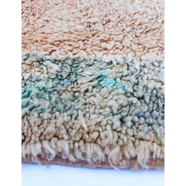 Mid-Century Modern 1980s Handwoven Berber Wool Rug With Animal Motifs - 10.2 X 6.8 Ft For Sale - Image 3 of 6