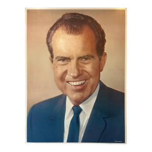 Ironic Oversized Richard Nixon Photographic Portrait by Fabian Bachrach Circa 1960s