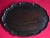 19th Century Antique Early 19th Century English George III Carved Mahogany Oval Serving Tray For Sale - Image 5 of 11