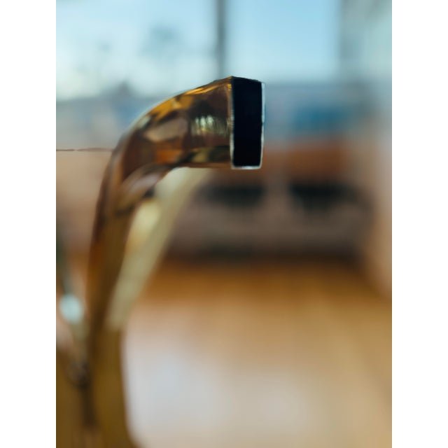 Mid-Century Modern Chrome Glass. Dining Table For Sale - Image 10 of 11